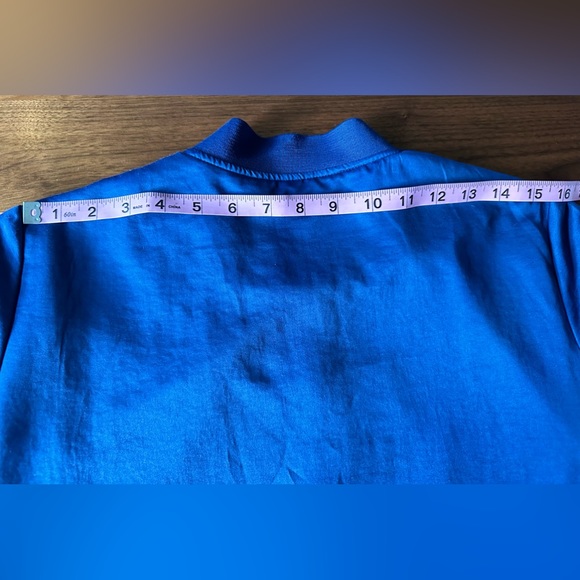 Vero Moda Bomber Jacket Deep Blue Soft Fabric Full Zipper Size M - Picture 5 of 14